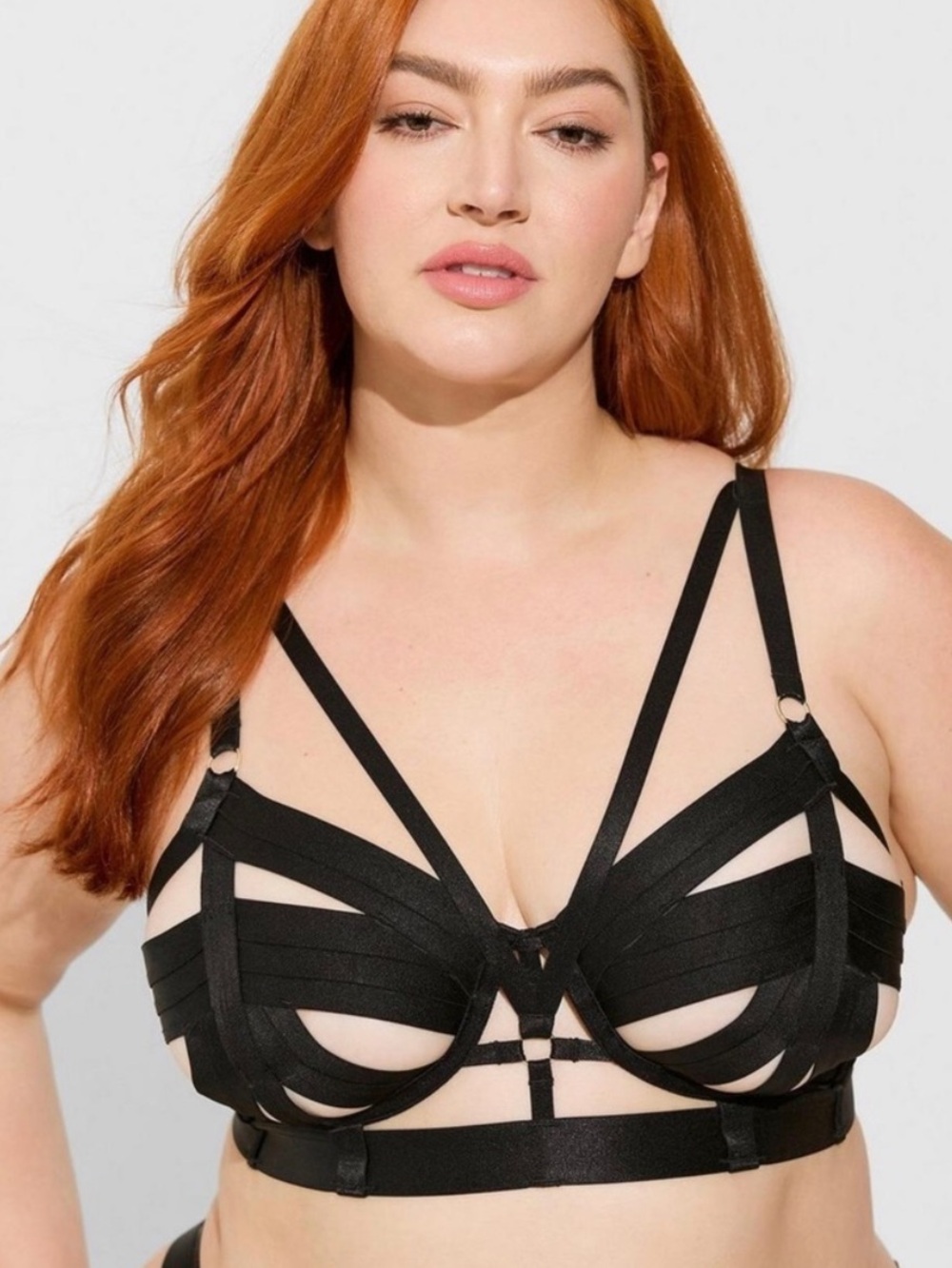 Torrid Black Sexy & Strappy Adjustable Bra
